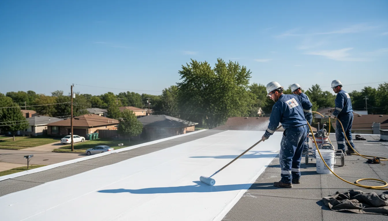 Commercial roof coating in Burna, KY near me